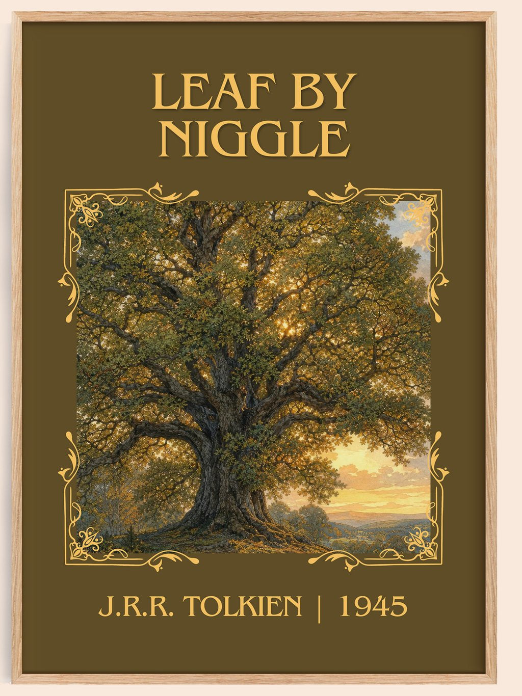 Leaf By Niggle Classic Book Art Print by J.R.R. Tolkien – book poster