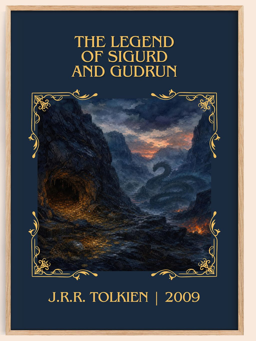 Legend Of Sigurd And Gudrún Classic Book Art Print by J.R.R. Tolkien – book poster