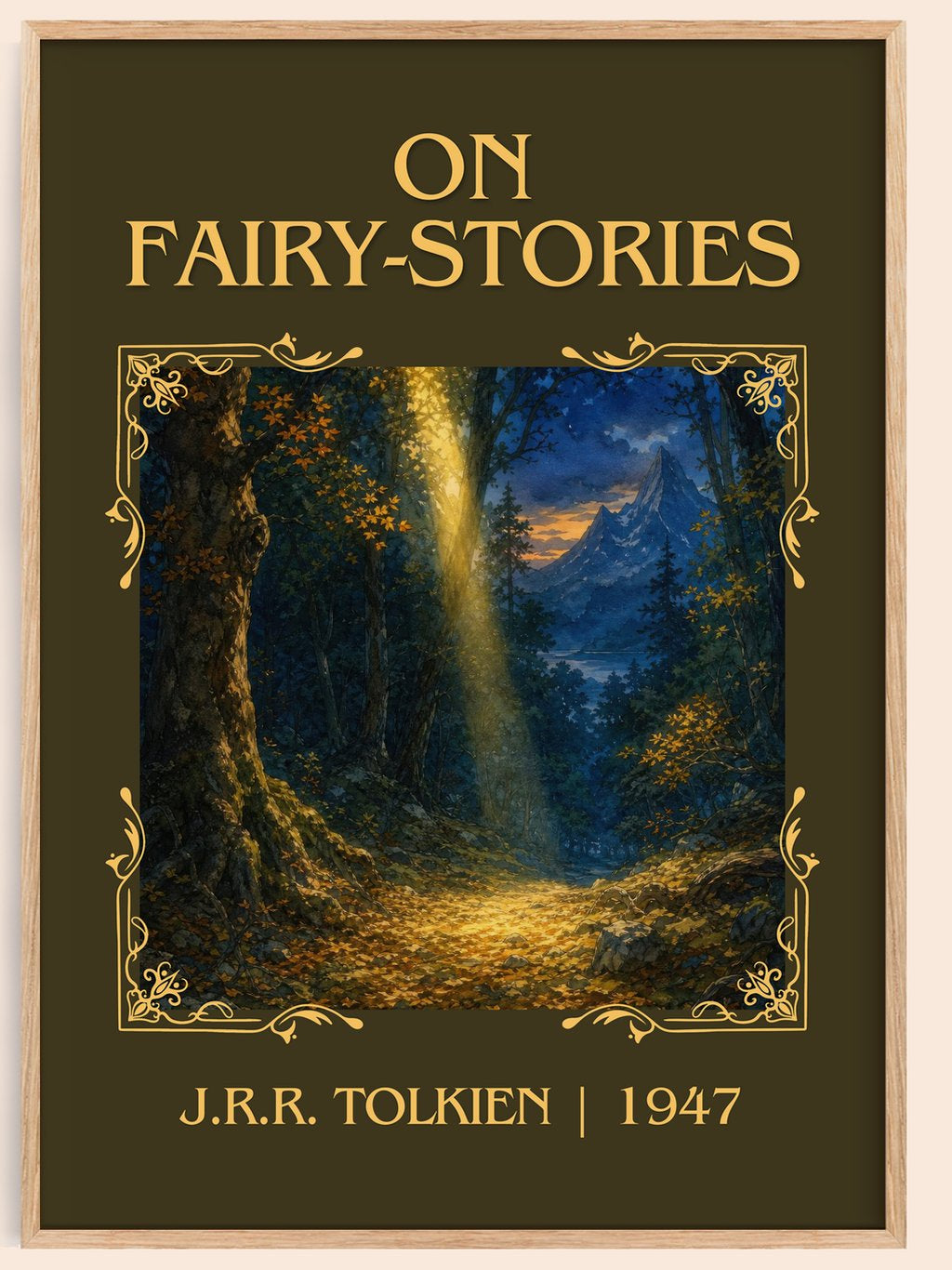 On Fairy-Stories Classic Book Art Print by J.R.R. Tolkien – book poster