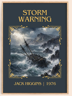Storm Warning Classic Book Art Print by Jack Higgins – book poster