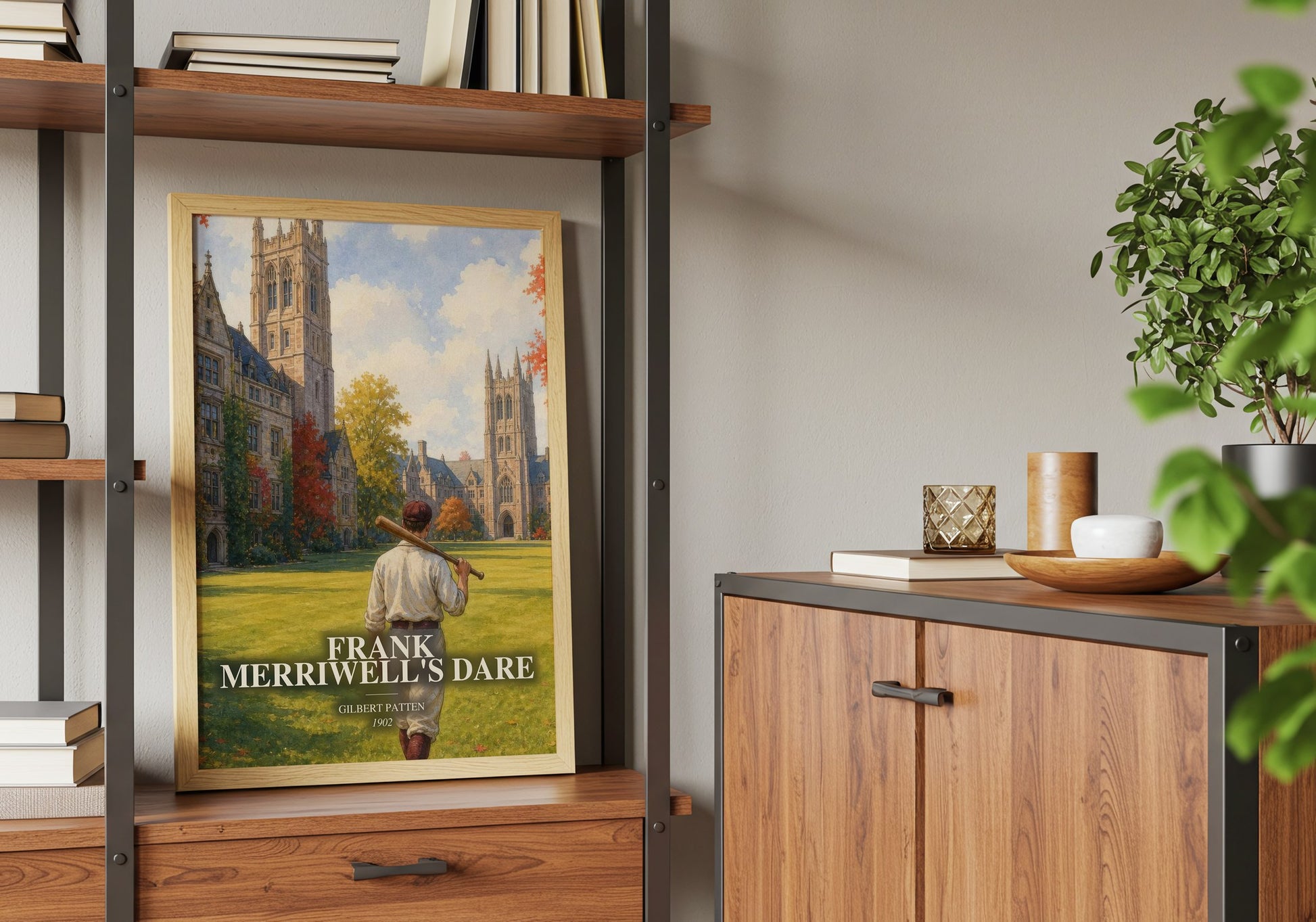 Frank Merriwell'S Dare book watercolour illustration paper finish options – matte satin gloss