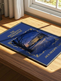 The President's Daughter Classic Book Art Print by Jack Higgins – print on a sunlit desk