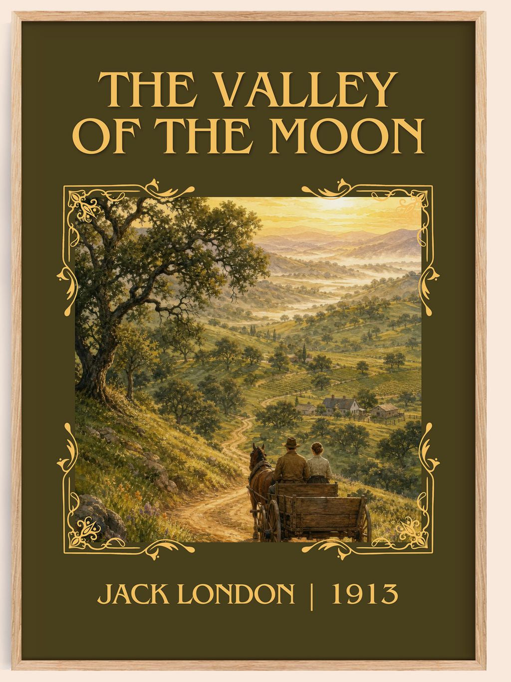 The Valley Of The Moon Classic Book Art Print by Jack London – book poster