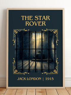 The Star Rover Classic Book Art Print by Jack London – framed print leaning on a wooden floor