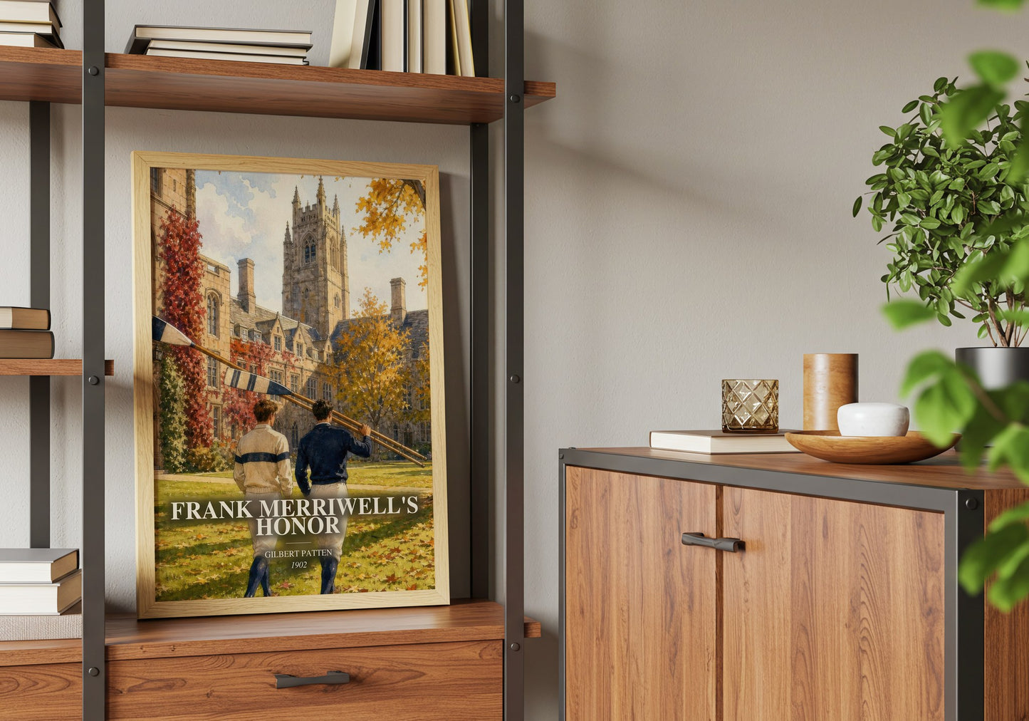 Frank Merriwell'S Honor book watercolour illustration paper finish options – matte satin gloss