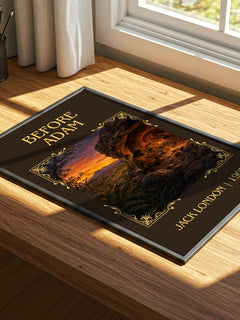 Before Adam Classic Book Art Print by Jack London – print on a sunlit desk