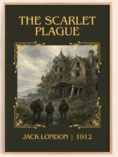 The Scarlet Plague Classic Book Art Print by Jack London – book poster