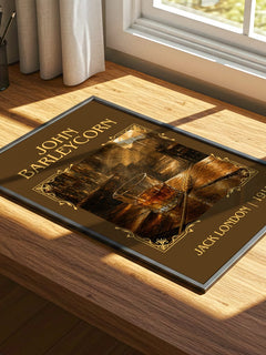 John Barleycorn Classic Book Art Print by Jack London – print on a sunlit desk
