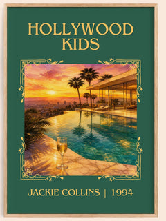 Hollywood Kids Classic Book Art Print by Jackie Collins – book poster