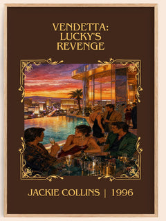 Vendetta: Lucky's Revenge Classic Book Art Print by Jackie Collins – book poster