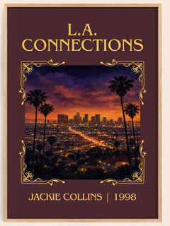 L.A. Connections Classic Book Art Print by Jackie Collins – book poster