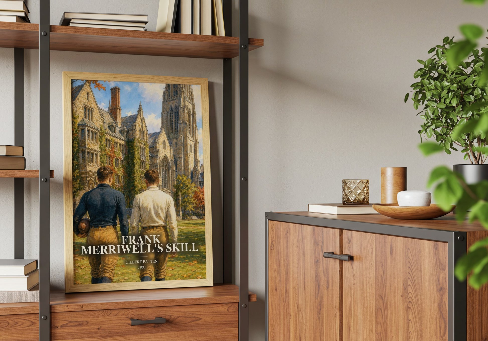 Frank Merriwell'S Skill book watercolour illustration paper finish options – matte satin gloss