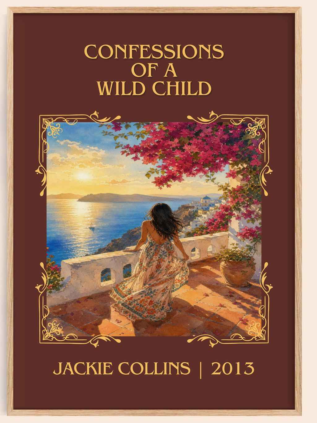 Confessions Of A Wild Child Classic Book Art Print by Jackie Collins – book poster