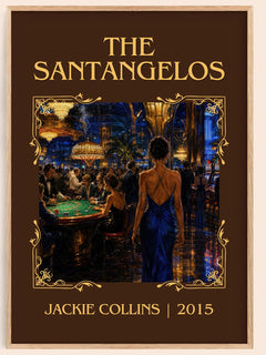 The Santangelos Classic Book Art Print by Jackie Collins – book poster
