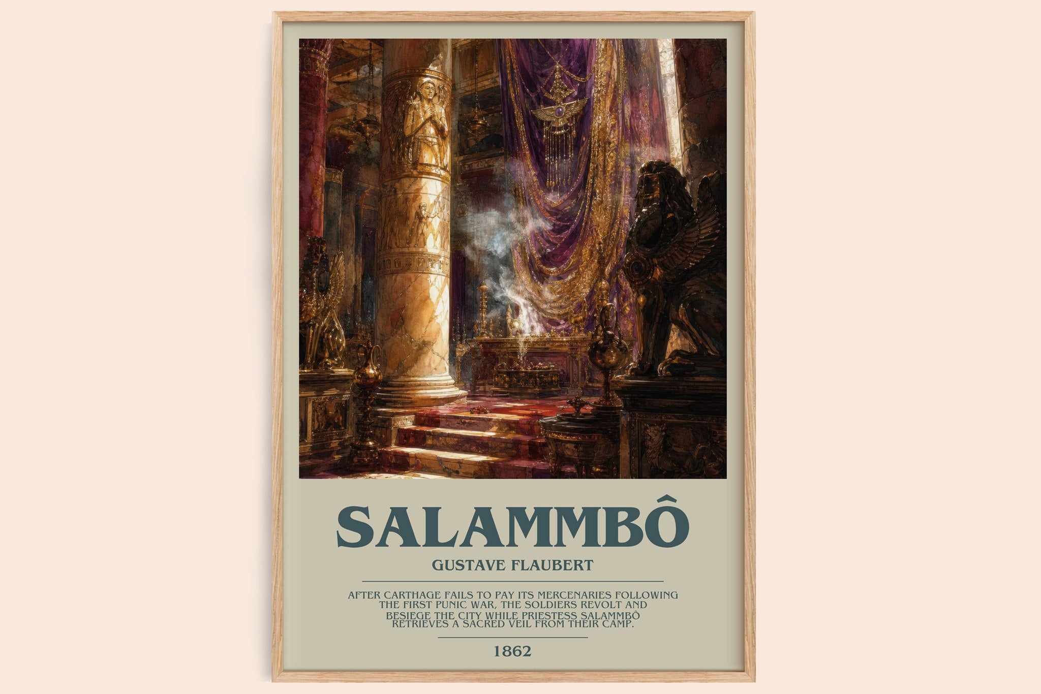 Salammbô Bookish Wall Art by Gustave Flaubert
