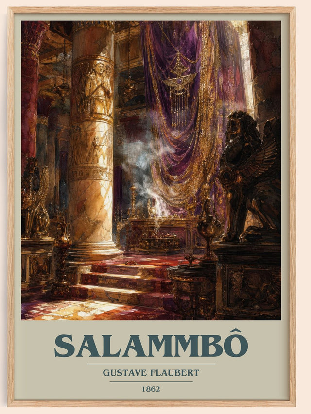 Salammbô Book Cover Poster by Gustave Flaubert