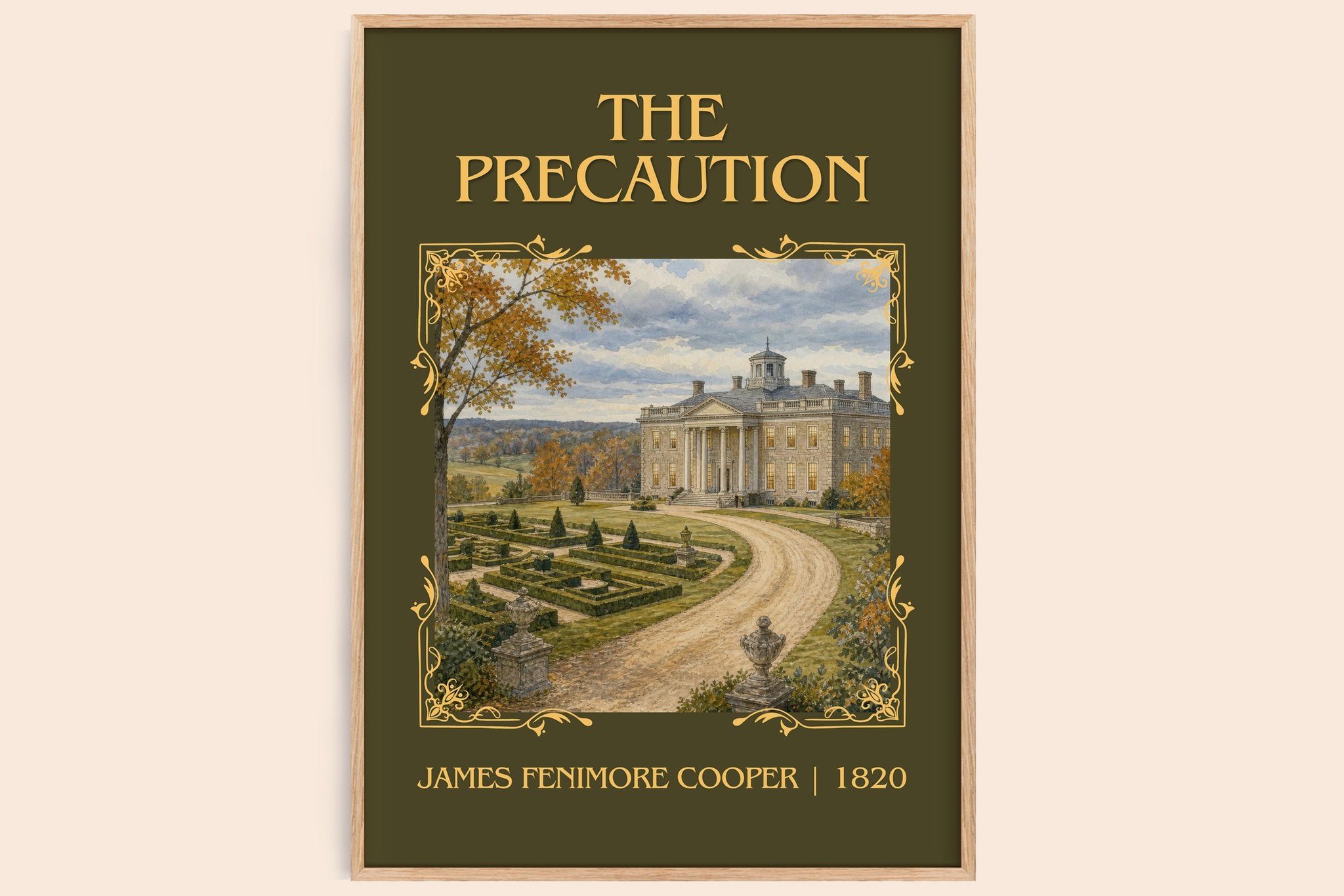 The Precaution Classic Book Art Print by James Fenimore Cooper