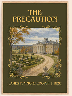 The Precaution Classic Book Art Print by James Fenimore Cooper – book poster