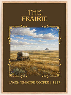 The Prairie Classic Book Art Print by James Fenimore Cooper – book poster