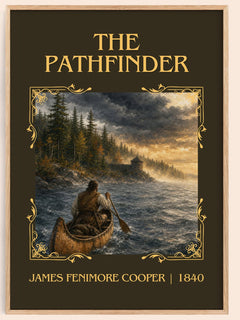 The Pathfinder Classic Book Art Print by James Fenimore Cooper – book poster