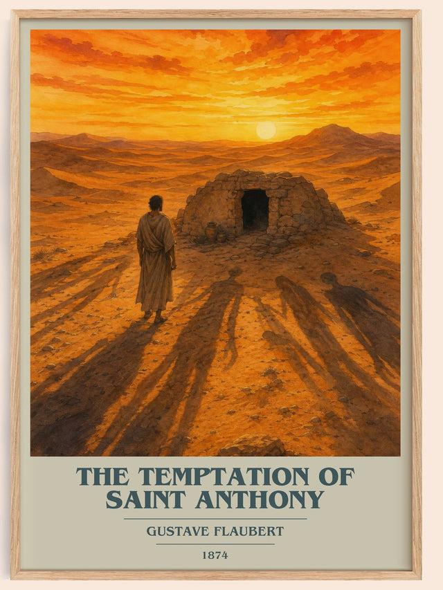 The Temptation Of Saint Anthony Book Cover Poster by Gustave Flaubert