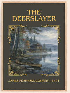 The Deerslayer Classic Book Art Print by James Fenimore Cooper – book poster