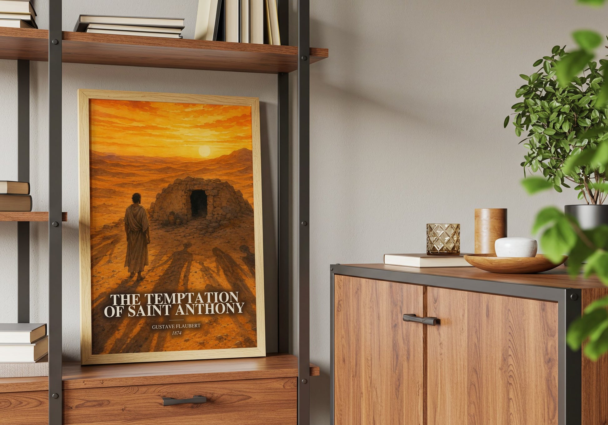 The Temptation Of Saint Anthony book watercolour illustration paper finish options – matte satin gloss