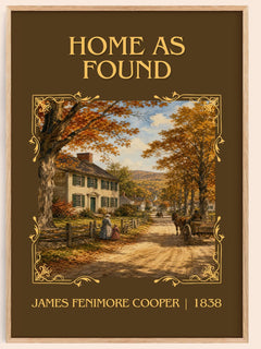 Home As Found Classic Book Art Print by James Fenimore Cooper – book poster