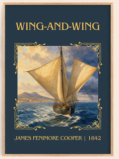 Wing-And-Wing Classic Book Art Print by James Fenimore Cooper – book poster