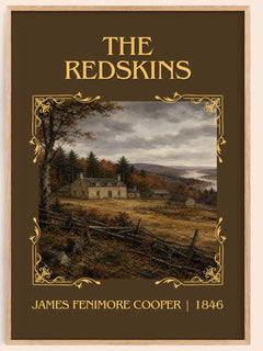 The Redskins Classic Book Art Print by James Fenimore Cooper – book poster