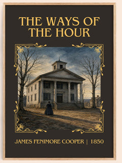 The Ways Of The Hour Classic Book Art Print by James Fenimore Cooper – book poster