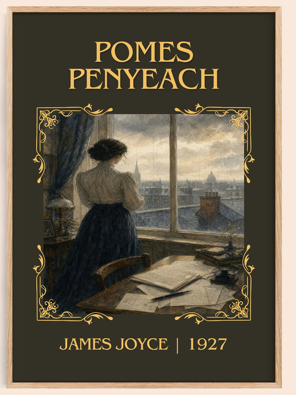 Pomes Penyeach Classic Book Art Print by James Joyce – book poster