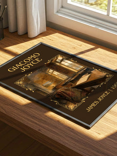 Giacomo Joyce Classic Book Art Print by James Joyce – print on a sunlit desk