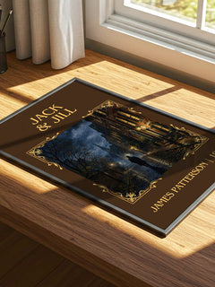 Jack & Jill Classic Book Art Print by James Patterson – print on a sunlit desk
