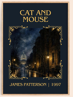 Cat And Mouse Classic Book Art Print by James Patterson – book poster