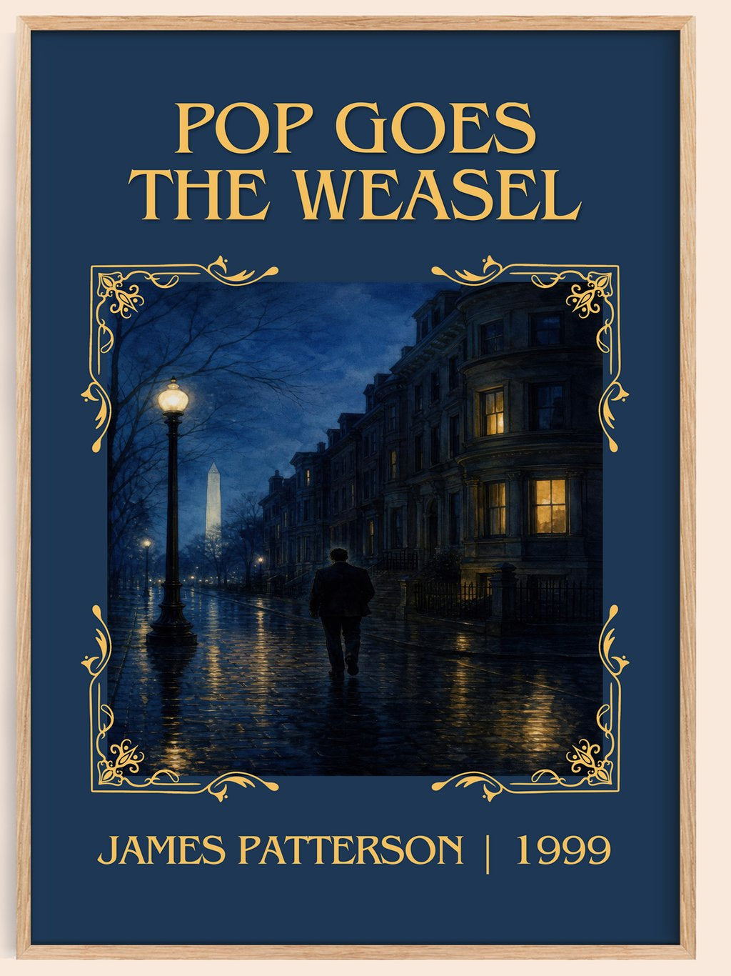 Pop Goes The Weasel Classic Book Art Print by James Patterson – book poster