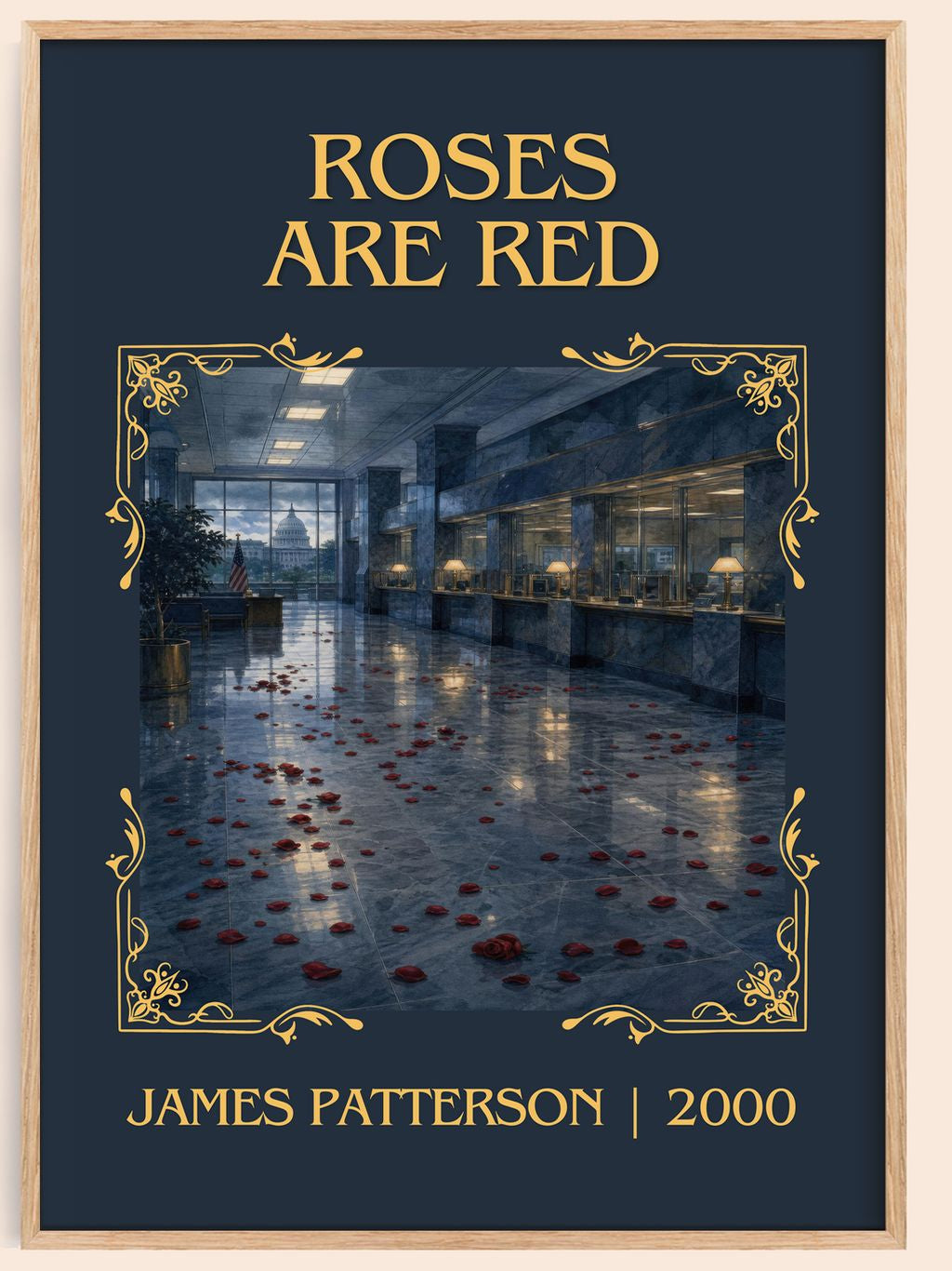 Roses Are Red Classic Book Art Print by James Patterson – book poster