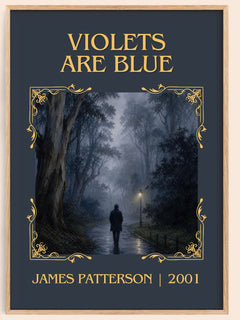 Violets Are Blue Classic Book Art Print by James Patterson – book poster