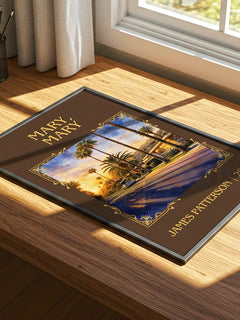 Mary, Mary Classic Book Art Print by James Patterson – print on a sunlit desk