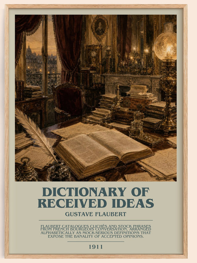 Dictionary Of Received Ideas Bookish Wall Art by Gustave Flaubert
