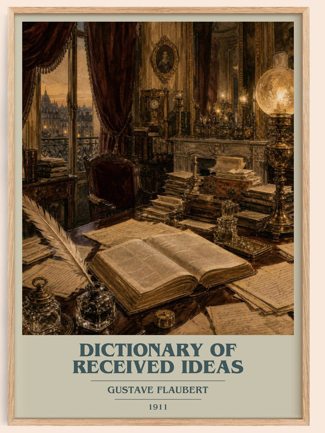 Dictionary Of Received Ideas Book Cover Poster by Gustave Flaubert