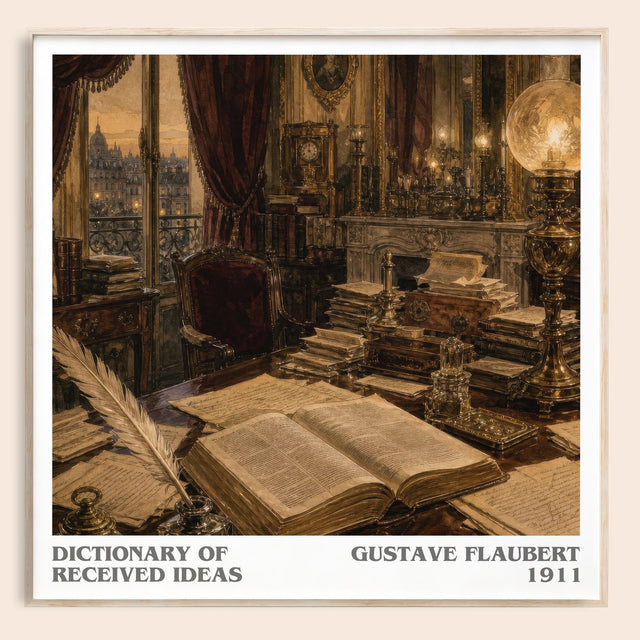 Dictionary Of Received Ideas Literary Art Print by Gustave Flaubert