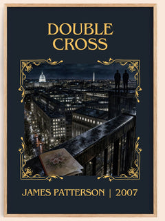 Double Cross Classic Book Art Print by James Patterson – book poster