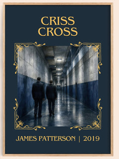 Criss Cross Classic Book Art Print by James Patterson – book poster