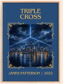 Triple Cross Classic Book Art Print by James Patterson – book poster