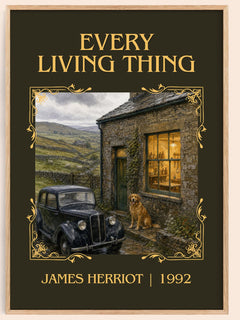 Every Living Thing Classic Book Art Print by James Herriot – book poster