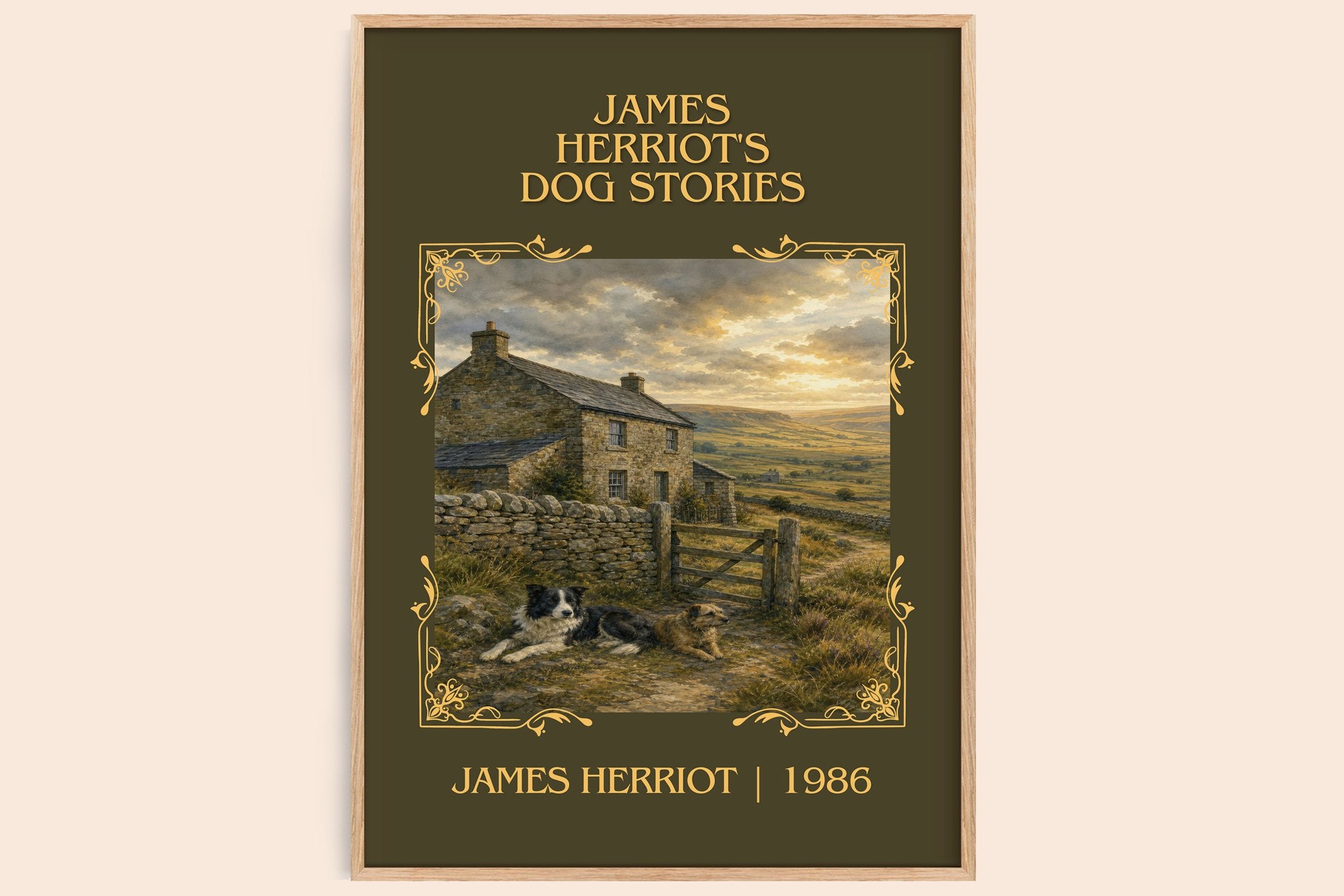 James Herriot's Dog Stories Classic Book Art Print by James Herriot