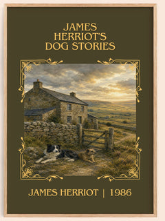 James Herriot's Dog Stories Classic Book Art Print by James Herriot – book poster