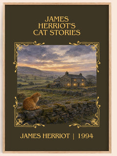 James Herriot's Cat Stories Classic Book Art Print by James Herriot – book poster