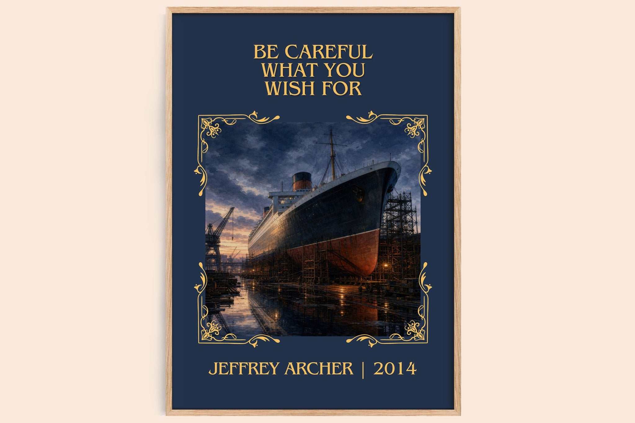 Be Careful What You Wish For Classic Book Art Print by Jeffrey Archer